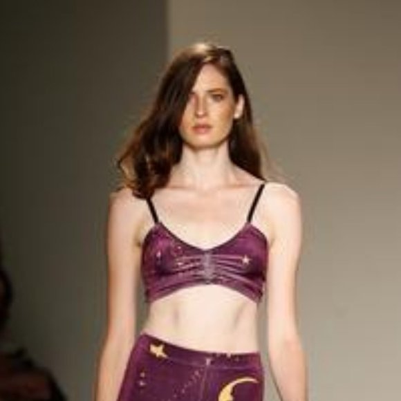 ***ISO COSMIC VELVET FLARE STREET TANK TOP/BRA - Picture 2 of 2